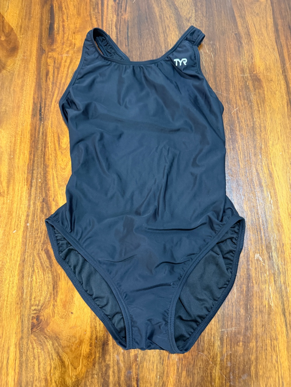NWT TYR Black Maxfit One-Piece Swimsuit Sz 38/XL | Athletic | Lap Swim
